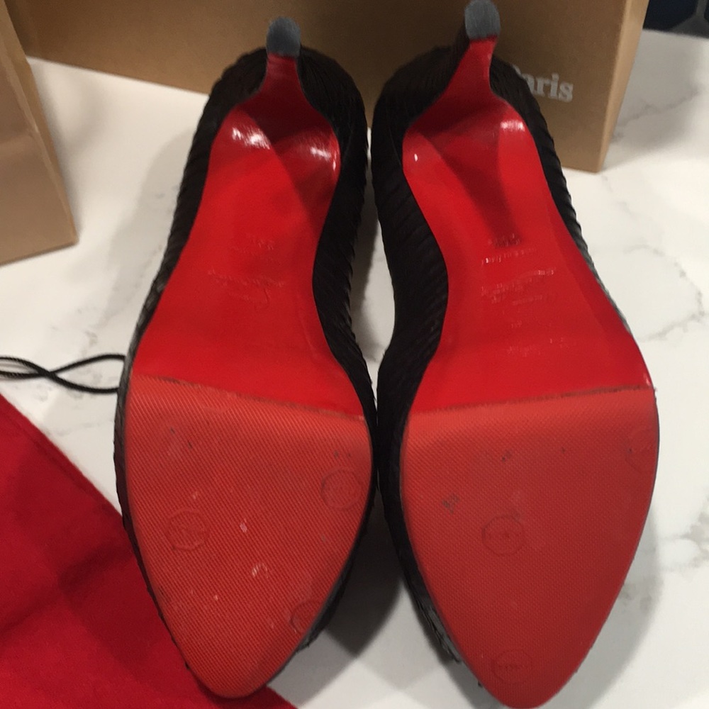 Christian Louboutin Altadama 140 Watersnake Black - Picture 6 of 16